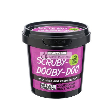 Beauty Jar Scruby-Doooby-Doo Telový Scrub - Exfoliačný, Hydratačný a Výživný s Shea a Kakaovým maslom
