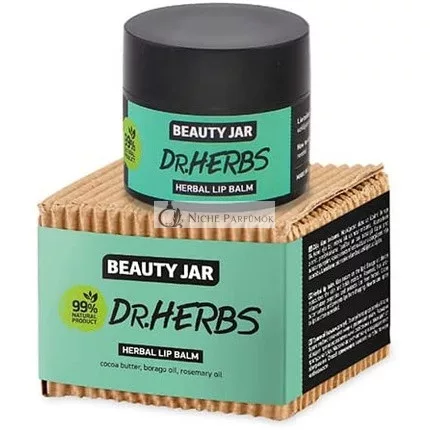 Dr. Herbs Kakao a Borákový Balzam na Pery 15ml - Beauty Jar