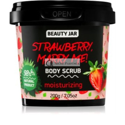 Beauty Jar Jahodový Marry Me Exfoliátor, 200 g