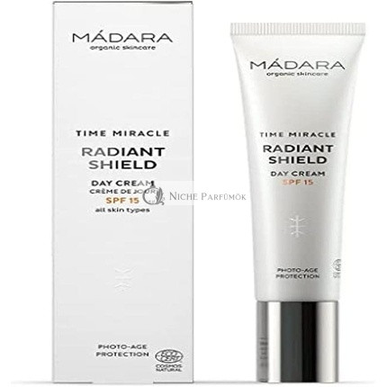 Mádara Time Miracle Rádiant Shield Denný Krém SPF15, 40 ml