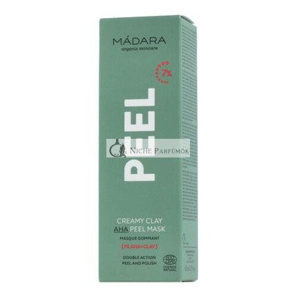 MÁDARA Peel Krémová Hlinená AHA Peeling Maska, 60ml