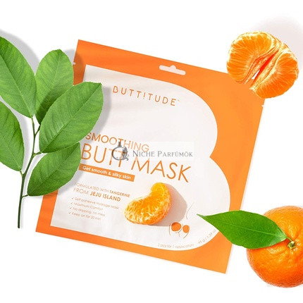 Buttitude FDA-Approved Smoothing + Brightening Butt Hydrogel Sheet Mask s mandarínkou z Jeju - Konečná starostlivosť o zadok