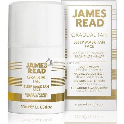James Read Spánková Maska Nočná Postupná Opálenie Gél na Tvár Svetlý až Stredný Tón 50ml