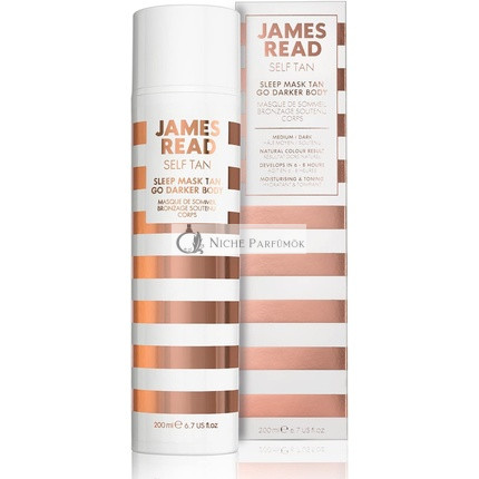 James Read Spánková Maska Nočná Samoopaľovacia Gél na Telo Tmavý Odtieň 200ml