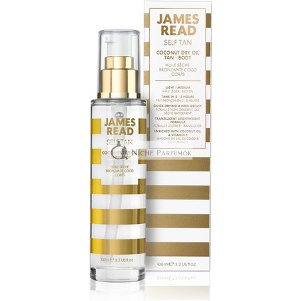 James Read Kokosový Suchý Olej Samoopalovací na Telo Svetlý Odtieň, 100ml