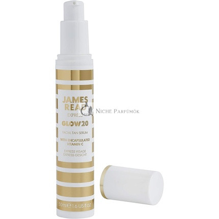 James Read Glow20 Express Tanning Serum 50ml, Opalovacie sérum s vitamínom C a hyalurónovou kyselinou