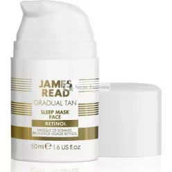   James Read Spánková Maska na Tvár s Postupným Opálením s Retinolom, Svetlo-Stredný Odtieň 50ml
