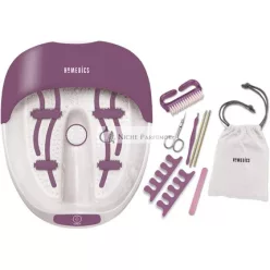   House of Marley HoMedics Luxus Starostlivosť o Nechty Kúpeľ nôh a Sada nechtov - Kúpeľ nôh s bublinkami, Bublinková masáž s integrovanými pedikúrovými doplnkami, Masážne valce a funkcia udržiavania tepla, vrátane sady na starostlivosť o nechty