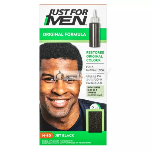Just For Men Autostop Hair Colour farebný šampon pre mužov H60 Natural Jet Black 35 g