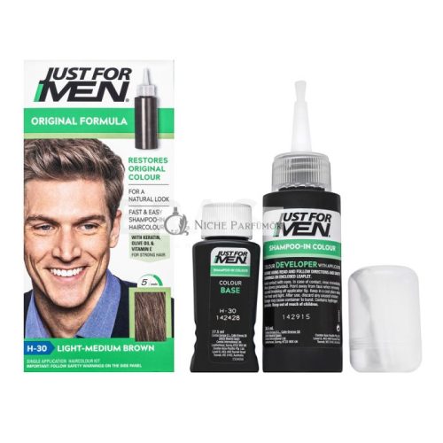 Just For Men Shampoo-in Haircolour farebný šampon pre mužov H30 Light Medium Brown 66 ml