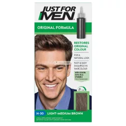   Just For Men Gel Color farba na vlasy pre mužov H30 Light Medium Brown