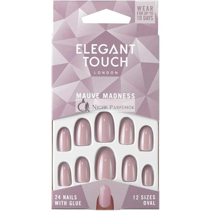 Elegant Touch Základná Farba Nechty: Mauve Madness Fialová, 24 ks