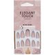 Elegant Touch Perfektné Zafarbené Falošné Nechty Kolekcia Nové Nude Krátke Stiletto Nechty s Lepidlom 24 Kusov