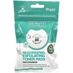 Beauty Formulas Exfoliačné tonizujúce tampóny