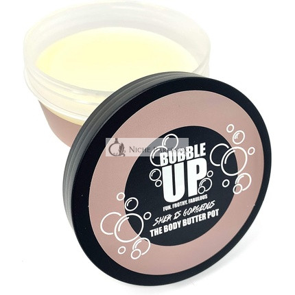 Bubble Up Telové Maslo Hydratačný Krém pre Všetky Typy Pleti s Shea Maslom - Vegánske a Bez Krutosti