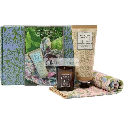 William Morris Doma Lesné Kúpanie Osviežujúci a Obnovujúci Kúpeľový Set Sviečka 30g Telový Gél 100ml Uterák na Tvár