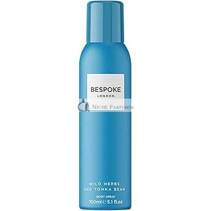 Bespoke Pánske Wild Herbs a Tonka Bean Telo Sprej, 150ml