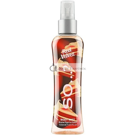 So...? Dámsky Red Velvet Telový sprej, 100ml