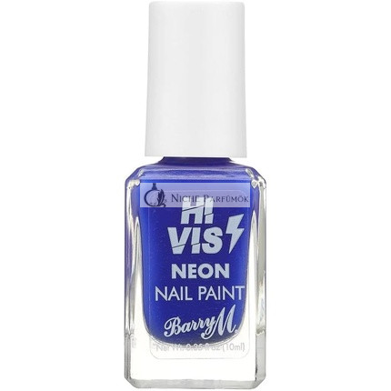 Barry M Hi Vis Lak na nechty Bombshell Blue, 10ml