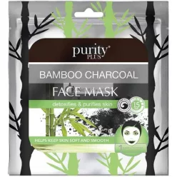   Purity Plus Bambusový Uhlíkový Pleťový Maska, Detoxikuje a Čistí Pleť