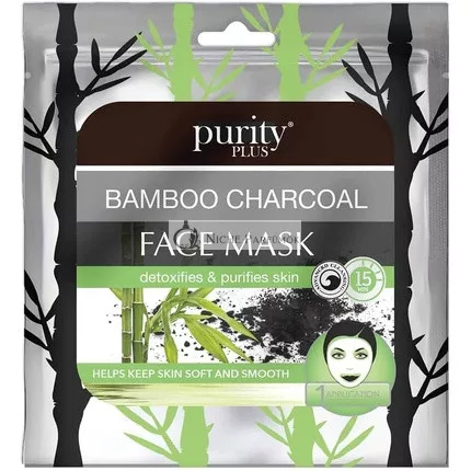Purity Plus Bambusový Uhlíkový Pleťový Maska, Detoxikuje a Čistí Pleť