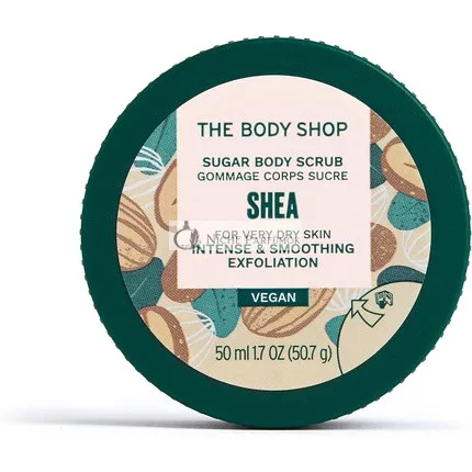 The Body Shop Shea Telový Peeling Intenzívny Cukrový Peeling pre Veľmi Suchú Pokožku 50ml