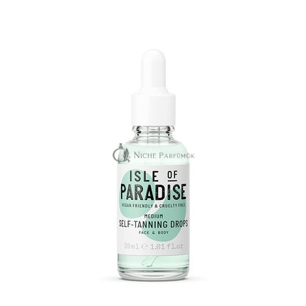 Isle of Paradise Samoopalovacie kvapky, 30ml Stredné - Prírodné a vegánske zložky