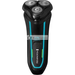   Remington R6 Aqua Wet & Dry Pánsky Elektrický Rotujúci Holiaci Strojček 100% Vodotesný, Vysúvací Trimmer, 60 minút použitia, 90 minút nabíjania, 5 minút rýchlonabíjania, Bezdrôtové USB Nabíjanie, Cestovná Taška, R6000