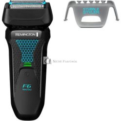   Remington F6 Aqua Wet & Dry Pánska Elektrická Holiaca Strojček 100% Vodotesný, 60 minút prevádzky, 90 minút nabíjania, 5 minút rýchleho nabíjania, Bezdrôtové USB nabíjanie, Cestovná taška, F6000
