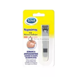   Scholl Nerezový klipper na nechty na nohách, jednoduché a bezpečné použitie