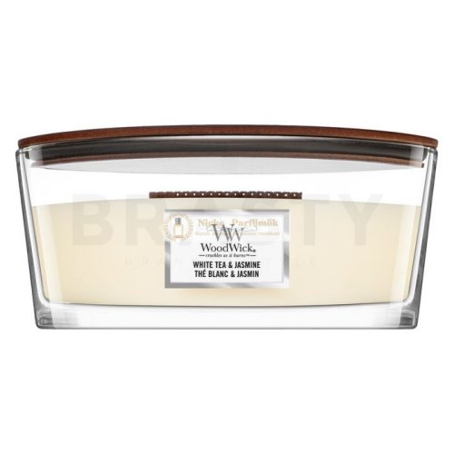 Woodwick White Tea & Jasmine vonná sviečka 453,6 g