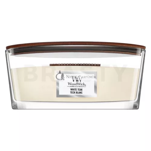 Woodwick White Teak vonná sviečka 453,6 g
