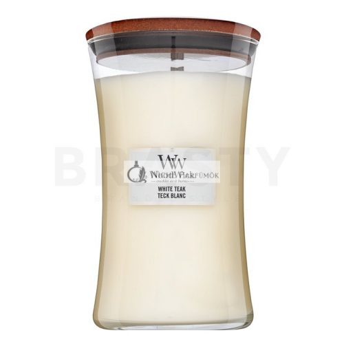 Woodwick White Teak vonná sviečka 610 g