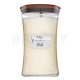 Woodwick White Teak vonná sviečka 610 g