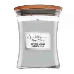 Woodwick Lavender & Cedar vonná sviečka 275 g