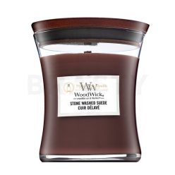 Woodwick Stone Washed Suede vonná sviečka 275 g