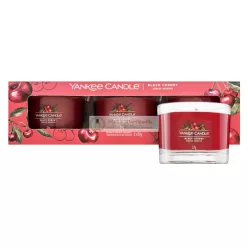   Yankee Candle Black Cherry votívna sviečka 3 x 37 g