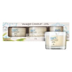   Yankee Candle Clean Cotton votívna sviečka 3 x 37 g