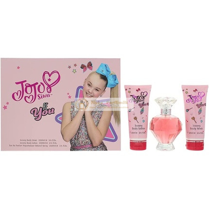 JoJo Siwa Be You Darčeková Sada, 100ml EDP Sprej, 100ml Telový Myl a 100ml Telový Krém