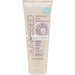   Sunkissed Postupné Opálenie Stredné - Tmavé, 200ml, 95% Prírodná Formula, Vegán, Bez Krvavých Testov, Shea Maslo