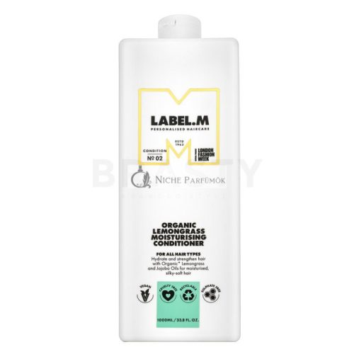 Label.M Organic Lemongrass Moisturising Conditioner kondicionér pre hydratáciu vlasov 1000 ml