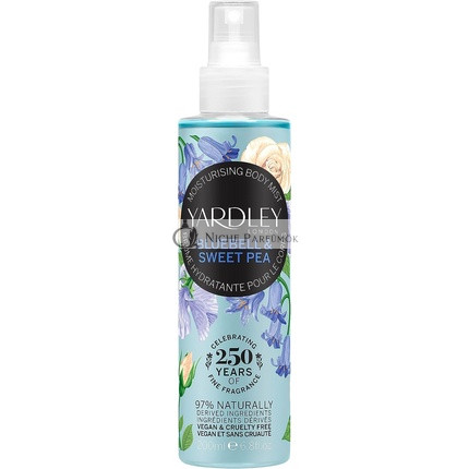 Yardley London Modrá zvonček a sladký hrášok Fragrance Mist