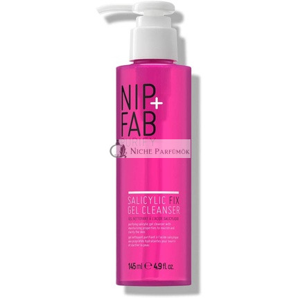 Nip + Fab Salicylový Fix Gél Čistiaci Prostriedok s Niacínamidom a Hydratačným BHA, 145ml