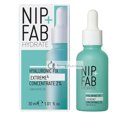 Nip + Fab Hyaluronic Fix Extreme 4 2% Koncentrát Denné Kvapky na Tvár, 30ml