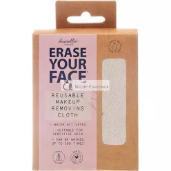   Danielle Creations Erase Your Face Ekologický Opakovane Použiteľný Utierka na Odstránenie Make-upu v Nude
