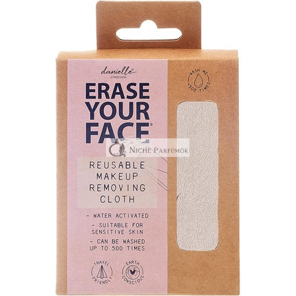 Danielle Creations Erase Your Face Ekologický Opakovane Použiteľný Utierka na Odstránenie Make-upu v Nude