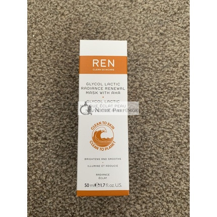 REN Čistá Starostlivosť o Pleť Glykol Laktát Omladzujúca Mask a AHA, 50ml