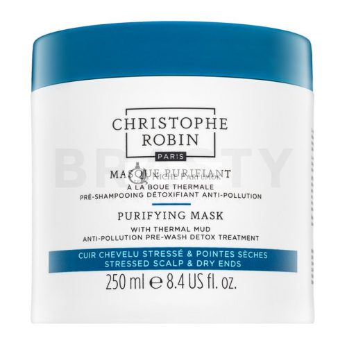 Christophe Robin Purifying Mask čistiaca maska pre namáhané a citlivé vlasy 250 ml