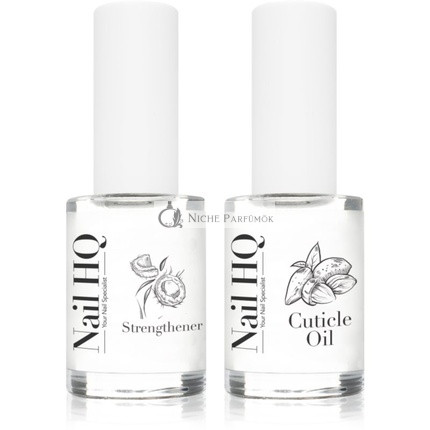 Nail HQ Spevňovač a Olej na Kutikulu Duo set - pre nechty a kutikuly