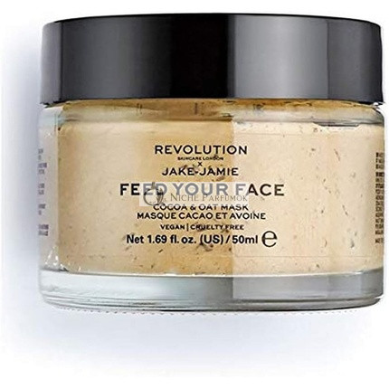 Revolution Skincare London Jake Jamie Kakao & Ovsená múka Hydratačná maska na tvár, 50ml